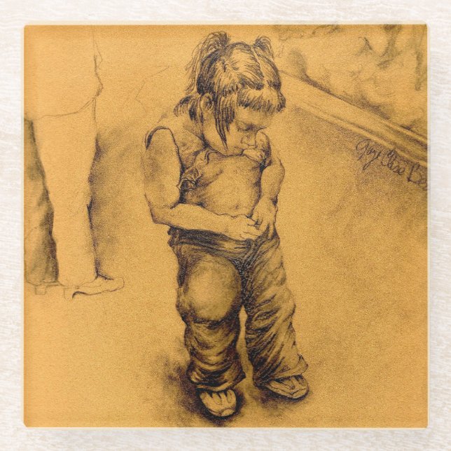 I'm Lost in Le Tianguie, Mexico Glass Coaster (Front)