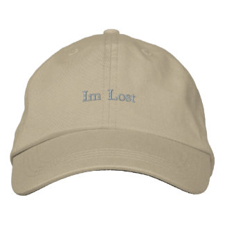 Im Lost Minimalist Embroidered Hat