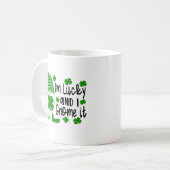 I'm Lucky And I Gnome It Funny St Patrick's Day Coffee Mug (Front Left)