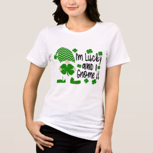 I'm Lucky And I Gnome It St. Patrick's Day Tri-Blend Shirt