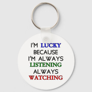 I'm Lucky Key Ring