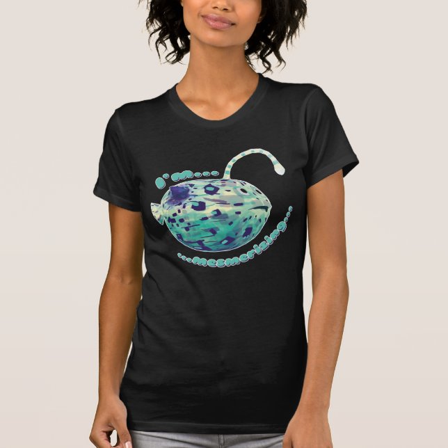 "I'm Mesmerising..." The puffer-lamp-fish realised T-Shirt (Front)
