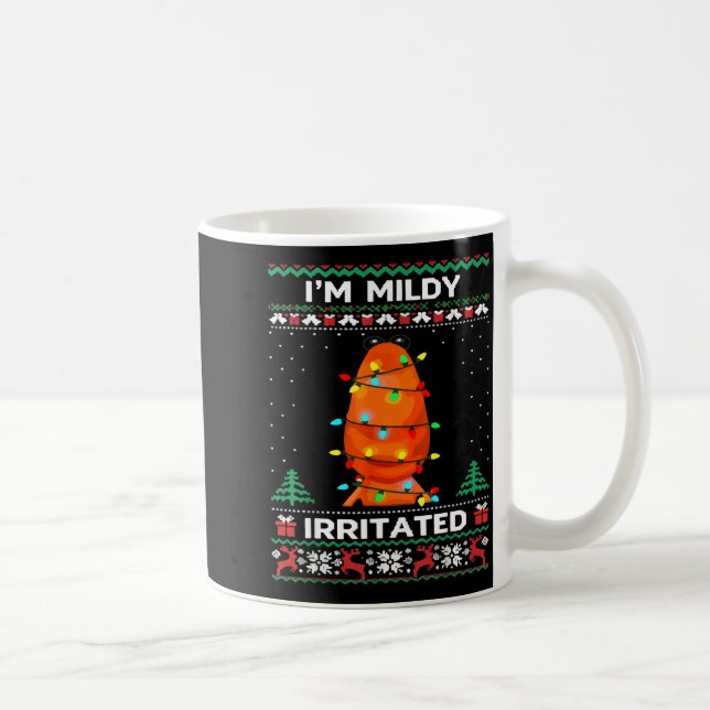 I'm Mildly Irritated Marcus The Worm Christmas Fun Coffee Mug (Right)