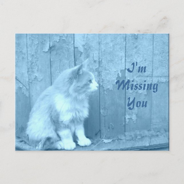 I'm Missing You/Blue Sahara postcard (Front)