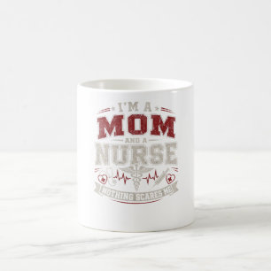 Im Mom And Nurse vinatge Mom Gift mothers day  Coffee Mug