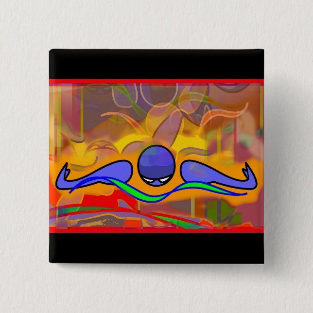 IM Morn Fly square button (Front)