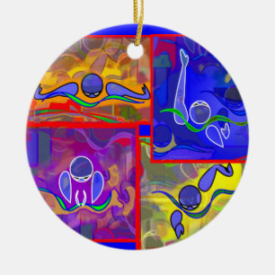 IM Morning Ceramic Ornament