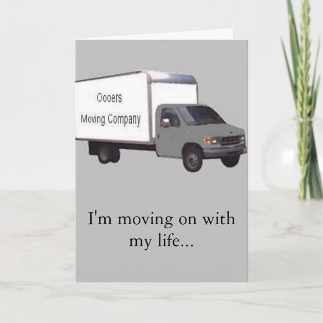 I'm moving on, and you're moving out! announcement (Front)