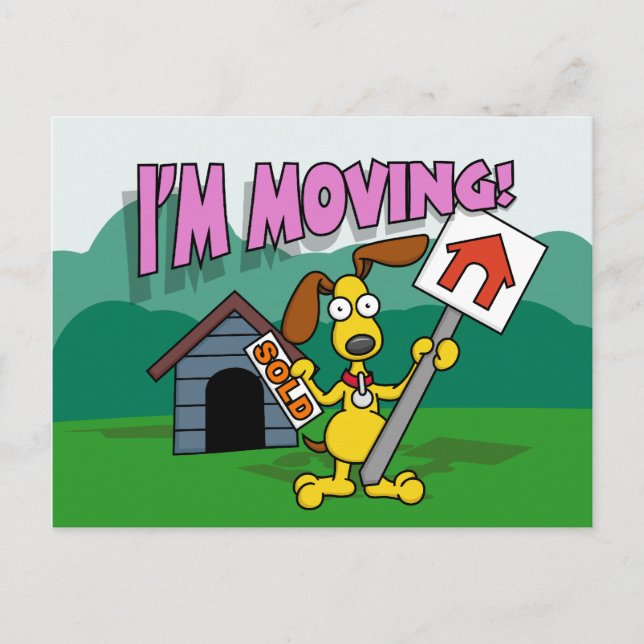 I'm Moving Postcard (Front)