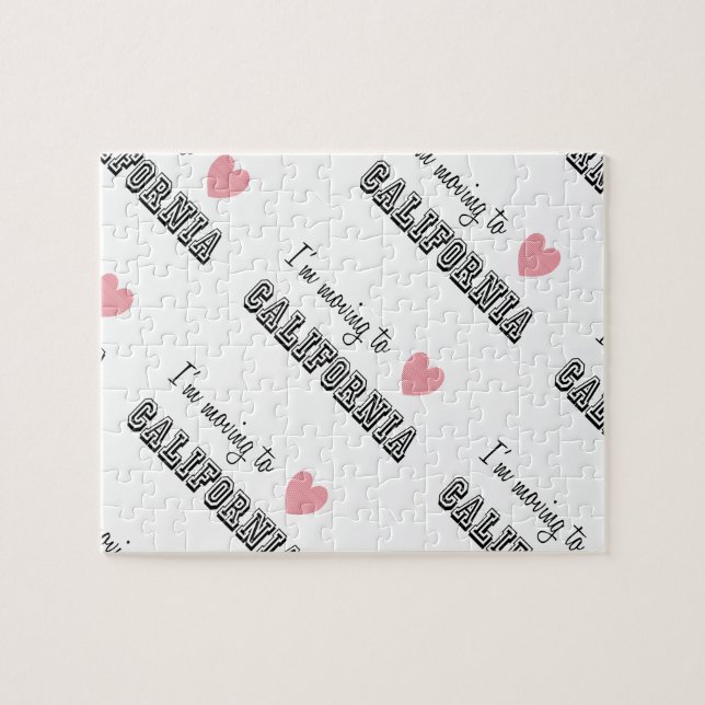 I'm Moving To California Diagonal Jigsaw Puzzle (Horizontal)