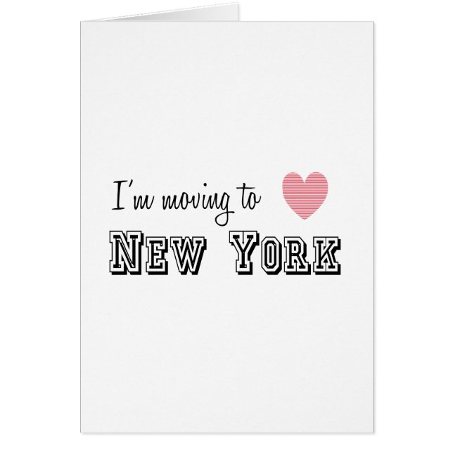 I'm Moving To New York (Front)