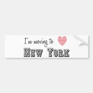 I'm Moving To New York Bumper Sticker