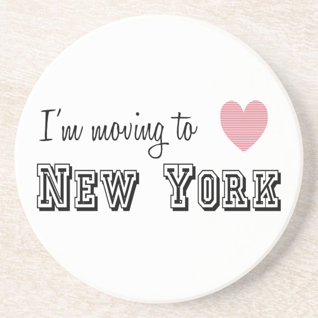 I'm Moving To New York Coaster (Front)