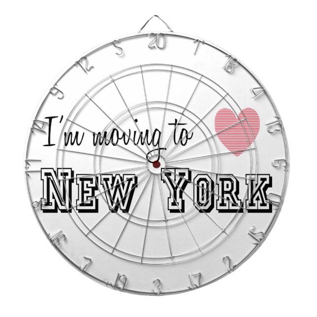 I'm Moving To New York Dartboard (Front)
