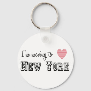 I'm Moving To New York Key Ring