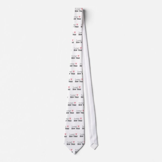 I'm Moving To New York Tie (Front)