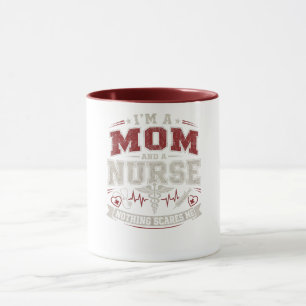 Im Mum And Nurse vinatge Mum Gift mothers day  Mug