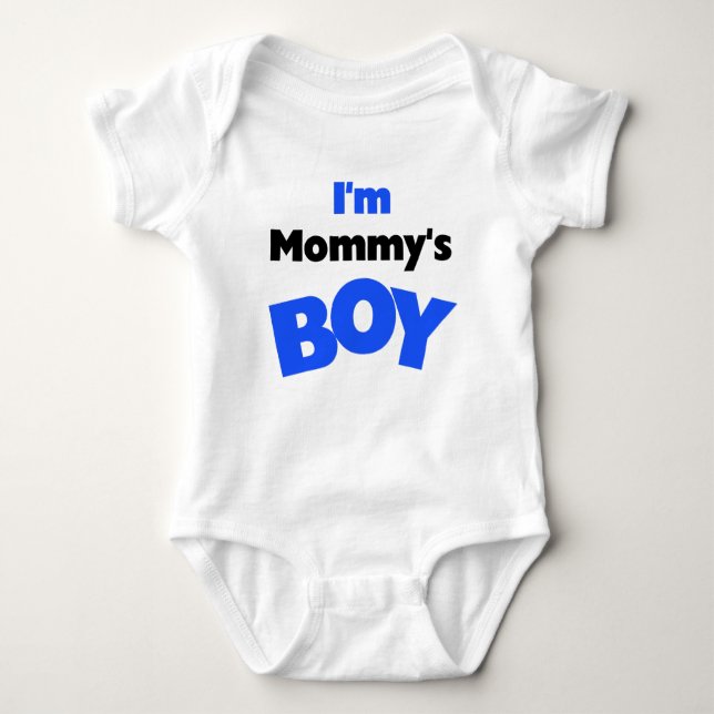 I'm Mummy's Boy Baby Bodysuit (Front)