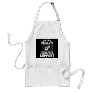 I'm My Family's Unpaid Tech Support Funny Computer Standard Apron