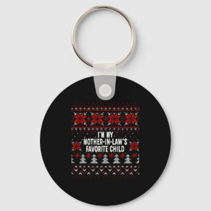I'm My Mother-in-law's Favorite Child Funny Christ Key Ring