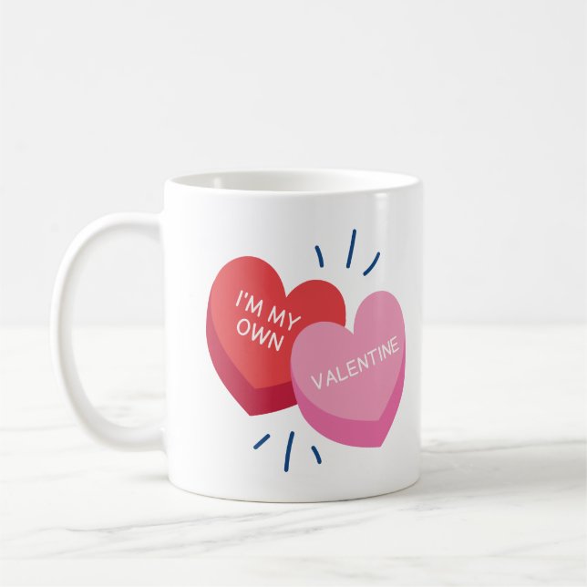 I'm my own valentine Coffee Mug  (Left)