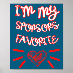 I'm My Snsors Favorite Funny Quote Tank Top  Poster