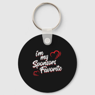 Im My Sponsors Favourite Funny Quote Saying  Key Ring