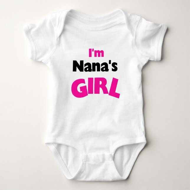 I'm Nana's Girl Baby Bodysuit (Front)