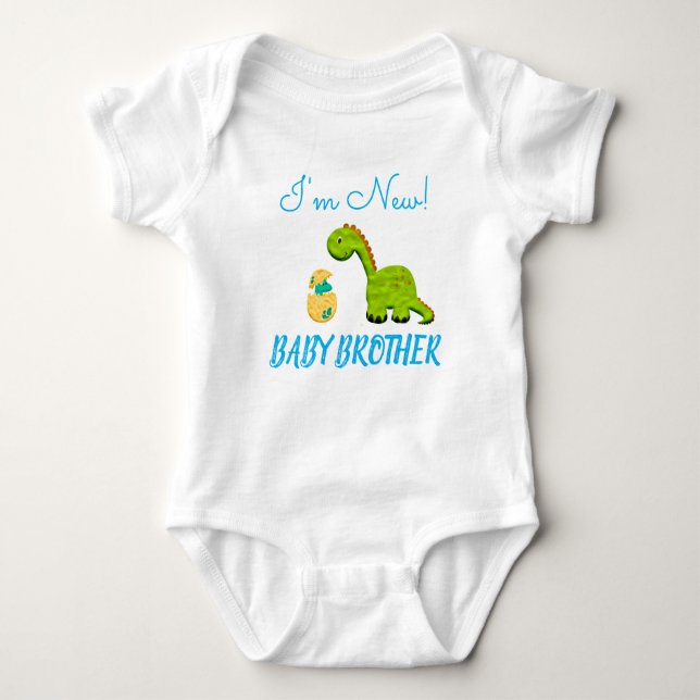I'm new baby brother baby bodysuit (Front)