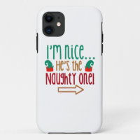 Im Nice Hes Naughty Elf Hat