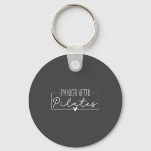 I'm Nicer After Lates, Lates Instructors Gym Yoga Key Ring