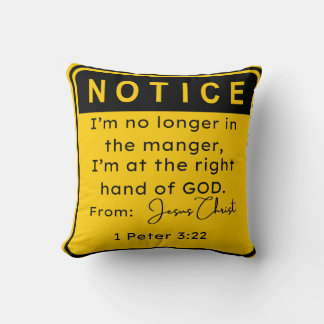 I'm no longer in the manger cushion