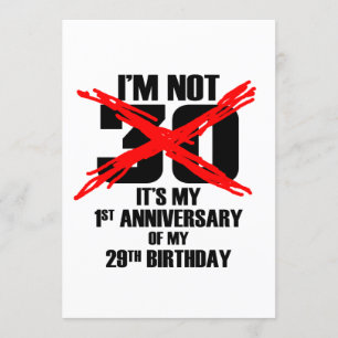I'm Not 30 Invitation