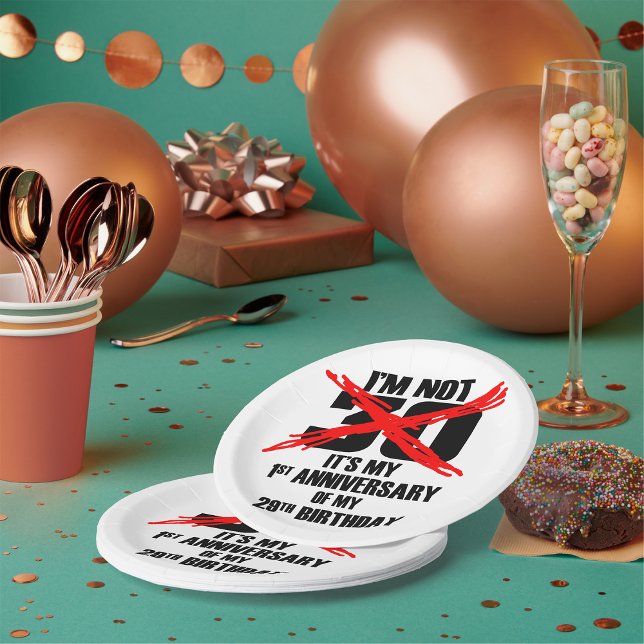 I'm Not 30 Paper Plate (Creator Uploaded)