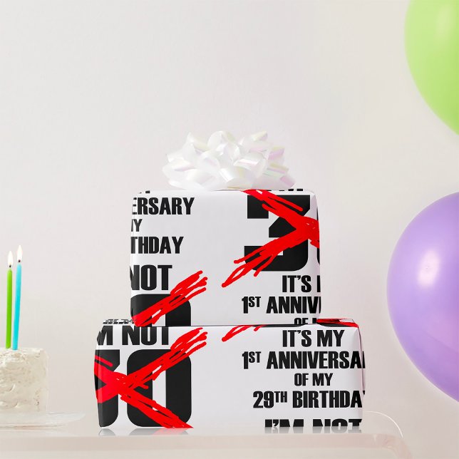 I'm Not 30 Wrapping Paper (Creator Uploaded)
