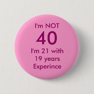 I'm NOT , 40, 6 Cm Round Badge