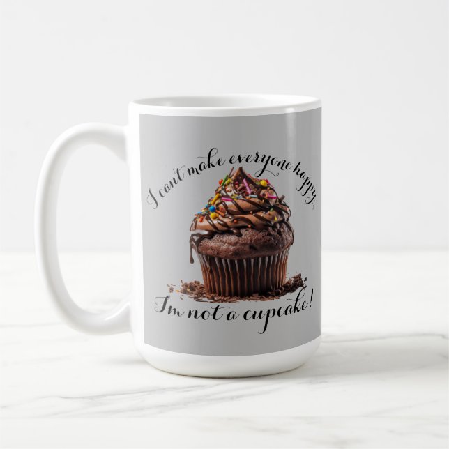 I'm Not a Cupcake Coffee Mug (Left)