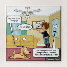 I'm Not a Fan Punny Jigsaw Puzzle