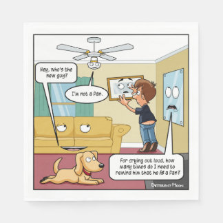 I'm Not a Fan Punny Party Napkins