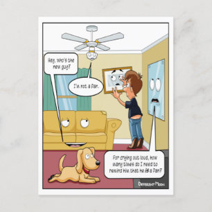 I'm Not a Fan Punny Postcard