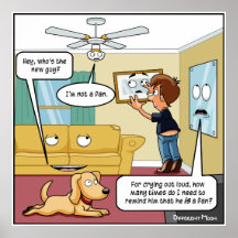 I'm Not a Fan Punny Poster