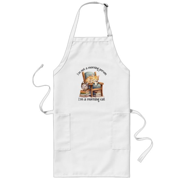 I'm Not A Morning Person Long Apron (Front)