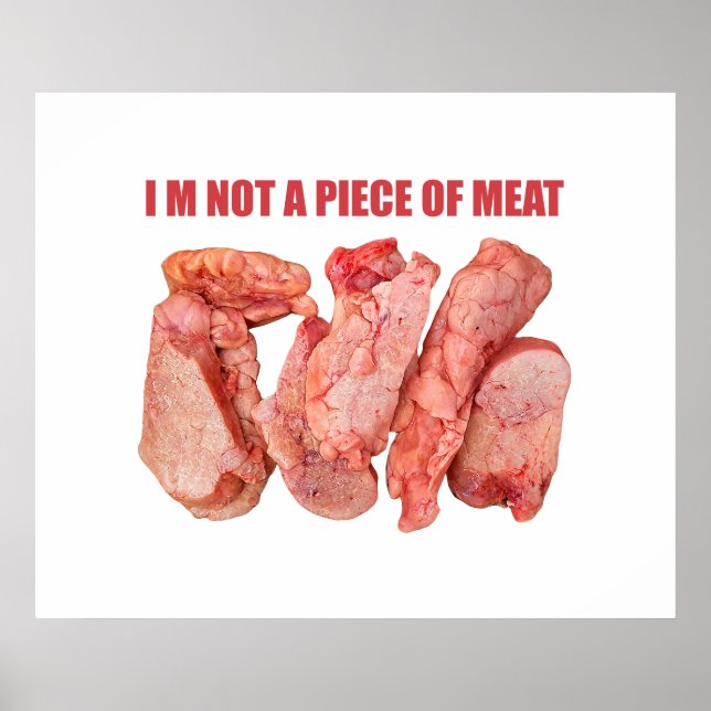 I'm not a piece of meat concept design poster (Front)
