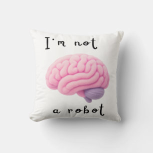 I'm not a robot cushion