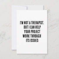 I'm not a therapist, but I can help your project