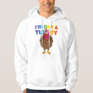 Im Not A Turkey Im A Unicorn Turkeycorn Than Hoodie
