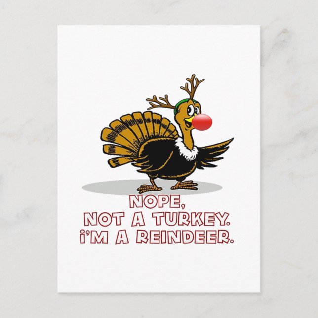 I'm Not A Turkey Postcard (Front)