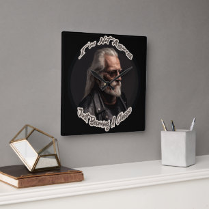 I'm Not Aging Just Becoming A Classic Square Wall Clock