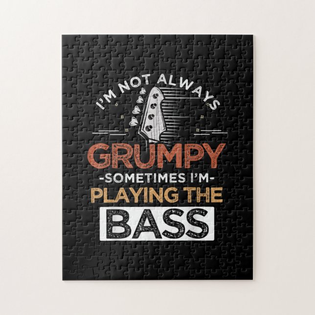 I'm Not Always Grumpy Sometimes I'm Playing The Ba Jigsaw Puzzle (Vertical)