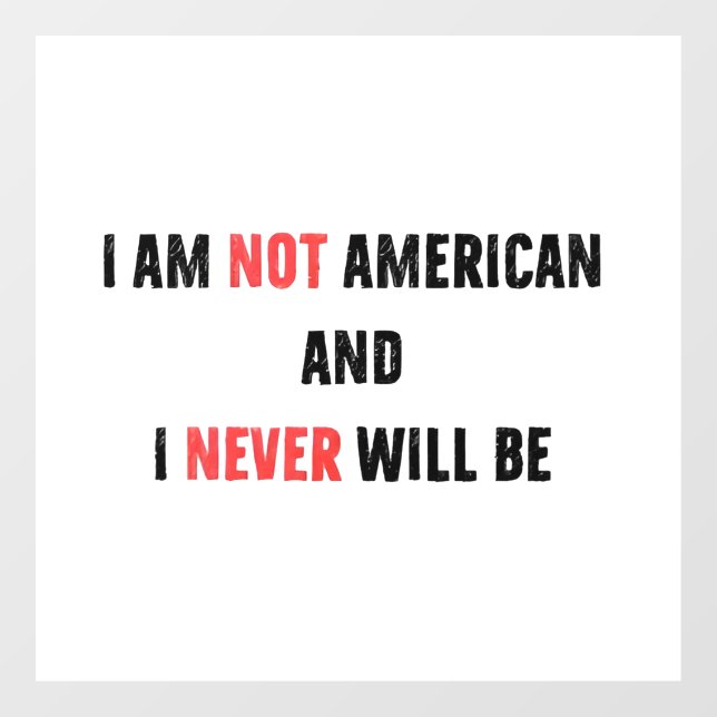 I'm Not American and Never Will Be Canadian Canada (Sheet)
